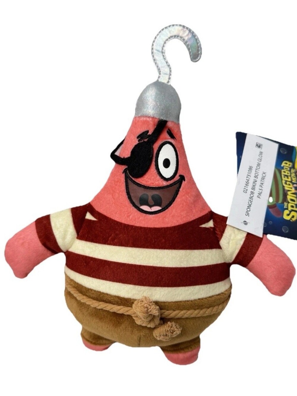 Nickelodeon: Spongebob Squarepants Bikini Bottom Glow Pals Patrick Plush Toy NWT